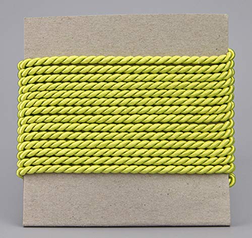 3 m x 4 mm Kordel HELLGRÜN Deko Drehkordel mit Glanz Grün Schnur gedreht Lemongrün Kordelband ohne Draht zum Dekorieren Basteln Annähen Dekokordel 3 m x 4 mm Kordel HELLGRÜN Deko Drehkordel mit Glanz Grün Schnur gedreht Lemongrün Kordelband ohne Draht zum Dekorieren Basteln Annähen Dekokordel von finemark