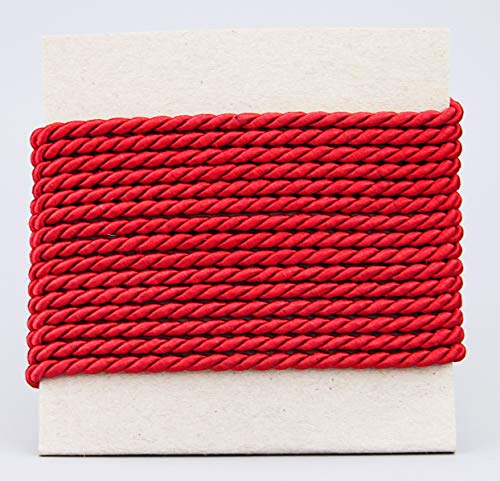 3 m x 4 mm Kordel ROT Deko Drehkordel mit Glanz Schnur gedreht Kordelband ohne Draht zum Dekorieren Basteln Annähen Dekokordel 3 m x 4 mm Kordel ROT Deko Drehkordel mit Glanz Schnur gedreht Kordelband ohne Draht zum Dekorieren Basteln Annähen Dekokordel von finemark