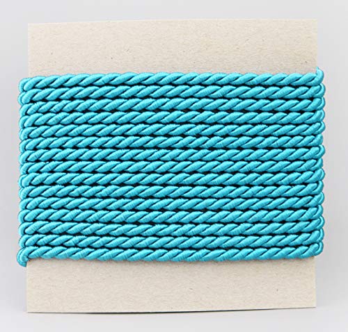 3 m x 4 mm Kordel TÜRKIS Deko Drehkordel mit Glanz Schnur gedreht Kordelband ohne Draht zum Dekorieren Basteln Annähen Dekokordel 3 m x 4 mm Kordel TÜRKIS Deko Drehkordel mit Glanz Schnur gedreht Kordelband ohne Draht zum Dekorieren Basteln Annähen Dekokordel von finemark