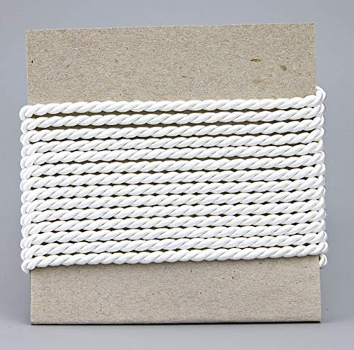 3 m x 4 mm Kordel WEISS Deko Drehkordel mit Glanz Schnur gedreht Kordelband ohne Draht zum Dekorieren Basteln Annähen Dekokordel 3 m x 4 mm Kordel WEISS Deko Drehkordel mit Glanz Schnur gedreht Kordelband ohne Draht zum Dekorieren Basteln Annähen Dekokordel von finemark
