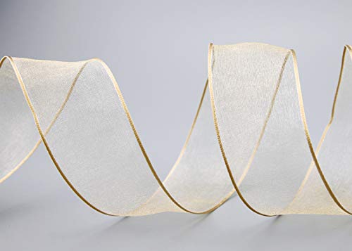 3 m x 40 mm Dekoband CHIFFON BEIGE Geschenkband Schleifenband transparent Organza mit formstabilen Kanten Premium Qualität Hochzeit Geburtstag Chiffonband einfarbig 3 m x 40 mm Dekoband CHIFFON BEIGE Geschenkband Schleifenband transparent Organza mit formstabilen Kanten Premium Qualität Hochzeit Geburtstag Chiffonband einfarbig von finemark