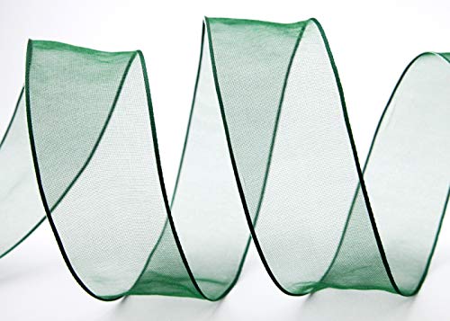 3 m x 40 mm Dekoband CHIFFON DUNKELGRÜN Grün Geschenkband Schleifenband transparent Organza mit formstabilen Kanten Premium Qualität Hochzeit Geburtstag Chiffonband einfarbig 3 m x 40 mm Dekoband CHIFFON DUNKELGRÜN Grün Geschenkband Schleifenband transparent Organza mit formstabilen Kanten Premium Qualität Hochzeit Geburtstag Chiffonband einfarbig von finemark