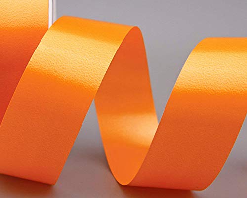 3 m x 40 mm Polyband ORANGE Geschenkband Dekoband Glanzband Wetterfest Schleifenband Kartengestaltung Ringelband Basteln von finemark