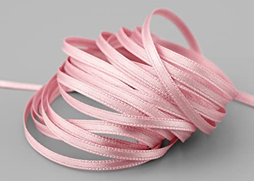 50 m x 3 mm Satinband ROSA Altrosa (021) doppelseitiges Schleifenband aus Satin ohne Draht weich und glänzend Geschenkband Deko Band double face Dekoband Dekorieren Kordel Basteln von finemark