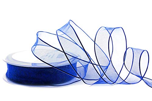 finemark 20 m x 25 mm Dekoband Chiffon BLAU Geschenkband Schleifenband transparent Organza mit formstabilen Kanten Premium Qualität Hochzeit Geburtstag Chiffonband einfarbig finemark 20 m x 25 mm Dekoband Chiffon BLAU Geschenkband Schleifenband transparent Organza mit formstabilen Kanten Premium Qualität Hochzeit Geburtstag Chiffonband einfarbig von finemark