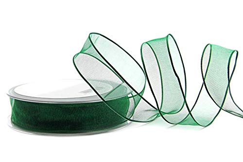 finemark 20 m x 25 mm Dekoband Chiffon DUNKELGRÜN Grün Geschenkband Schleifenband transparent Organza mit formstabilen Kanten Premium Qualität Hochzeit Geburtstag Chiffonband einfarbig finemark 20 m x 25 mm Dekoband Chiffon DUNKELGRÜN Grün Geschenkband Schleifenband transparent Organza mit formstabilen Kanten Premium Qualität Hochzeit Geburtstag Chiffonband einfarbig von finemark
