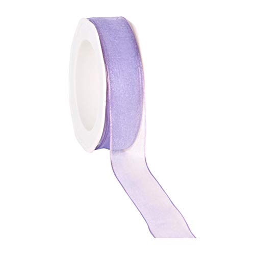 finemark 20 m x 25 mm Dekoband Chiffon Flieder 82 mit Draht Geschenkband Schleifenband transparent Organza Premium Drahtkantenband Hochzeit Geburtstag Chiffonband einfarbig finemark 20 m x 25 mm Dekoband Chiffon Flieder 82 mit Draht Geschenkband Schleifenband transparent Organza Premium Drahtkantenband Hochzeit Geburtstag Chiffonband einfarbig von finemark