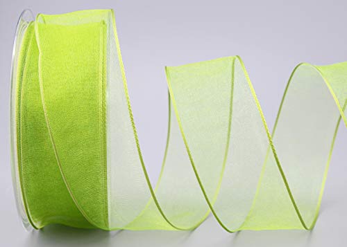 finemark 20 m x 40 mm Dekoband Chiffon HELLGRÜN Geschenkband Schleifenband transparent Organza mit formstabilen Kanten Premium Qualität Hochzeit Geburtstag Chiffonband einfarbig finemark 20 m x 40 mm Dekoband Chiffon HELLGRÜN Geschenkband Schleifenband transparent Organza mit formstabilen Kanten Premium Qualität Hochzeit Geburtstag Chiffonband einfarbig von finemark