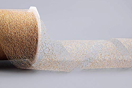 finemark 20 m x 72 mm Dekoband Magic LACE Gold transparent metallisch glänzend Geschenkband Schleifenband Weihnachten Dekoration Spitze Spitzenband Effektband Glanzband Lurex finemark 20 m x 72 mm Dekoband Magic LACE Gold transparent metallisch glänzend Geschenkband Schleifenband Weihnachten Dekoration Spitze Spitzenband Effektband Glanzband Lurex von finemark