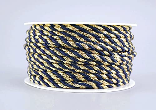 finemark 25 m x 3 mm Drehkordel BLAU Gold Kordelband Glitzerkordel Geschenkband Weihnachten Weihnachtskordel Schnur Lurexkordel ohne Draht zweifarbig Glanz glänzender Kordel finemark 25 m x 3 mm Drehkordel BLAU Gold Kordelband Glitzerkordel Geschenkband Weihnachten Weihnachtskordel Schnur Lurexkordel ohne Draht zweifarbig Glanz glänzender Kordel von finemark