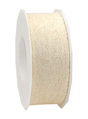 finemark 25 m x 40 mm Spitzenband Laura Creme Ivory Dekoband Spitze Polyester Spitzenbordüre Tüllspitze Vintage Schleifenband Geschenkband Spitzenborte Hochzeit Deko zum Nähen Dekorieren Basteln finemark 25 m x 40 mm Spitzenband Laura Creme Ivory Dekoband Spitze Polyester Spitzenbordüre Tüllspitze Vintage Schleifenband Geschenkband Spitzenborte Hochzeit Deko zum Nähen Dekorieren Basteln von finemark