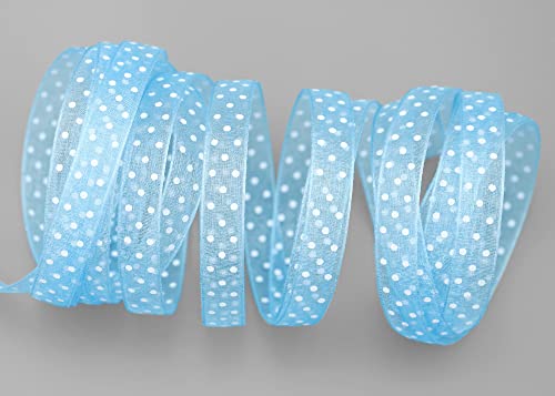 finemark 3 m x 10 mm Dekoband Chiffon Punkte HELLBLAU Blau mit formstabilen Kanten Geschenkband Schleifenband transparent Organza Hochzeit Geburtstag Chiffonband Ostern Kinder Dots Gepunktet finemark 3 m x 10 mm Dekoband Chiffon Punkte HELLBLAU Blau mit formstabilen Kanten Geschenkband Schleifenband transparent Organza Hochzeit Geburtstag Chiffonband Ostern Kinder Dots Gepunktet von finemark