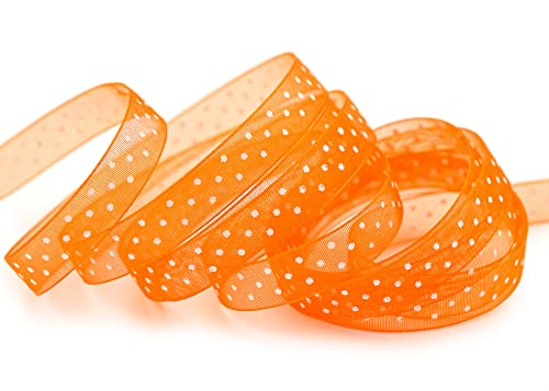 finemark 3 m x 10 mm Dekoband Chiffon Punkte ORANGE mit formstabilen Kanten Geschenkband Schleifenband transparent Organza Hochzeit Geburtstag Chiffonband Ostern Kinder Dots Gepunktet finemark 3 m x 10 mm Dekoband Chiffon Punkte ORANGE mit formstabilen Kanten Geschenkband Schleifenband transparent Organza Hochzeit Geburtstag Chiffonband Ostern Kinder Dots Gepunktet von finemark