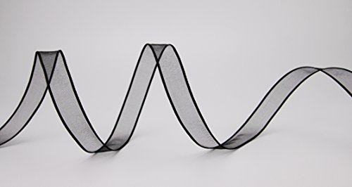 3 m x 15 mm Dekoband CHIFFON SCHWARZ Geschenkband Schleifenband transparent Organza mit formstabilen Kanten Premium Qualität Hochzeit Geburtstag Chiffonband einfarbig 3 m x 15 mm Dekoband CHIFFON SCHWARZ Geschenkband Schleifenband transparent Organza mit formstabilen Kanten Premium Qualität Hochzeit Geburtstag Chiffonband einfarbig von finemark