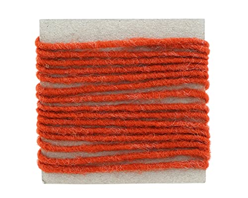 finemark 3 m x 3-4 mm Wollkordel ORANGE Wolldocht Kordel 100% Wolle Filzband Dekoband Schleifenband Geschenkband Filzkordel Wollschnur Wollband Deko Herbst Bastelwolle finemark 3 m x 3-4 mm Wollkordel ORANGE Wolldocht Kordel 100% Wolle Filzband Dekoband Schleifenband Geschenkband Filzkordel Wollschnur Wollband Deko Herbst Bastelwolle von finemark