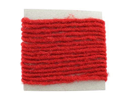 finemark 3 m x 3-4 mm Wollkordel ROT Wolldocht Kordel 100% Wolle Filzband Dekoband Schleifenband Geschenkband Filzkordel Wollschnur Wollband Bastelwolle finemark 3 m x 3-4 mm Wollkordel ROT Wolldocht Kordel 100% Wolle Filzband Dekoband Schleifenband Geschenkband Filzkordel Wollschnur Wollband Bastelwolle von finemark