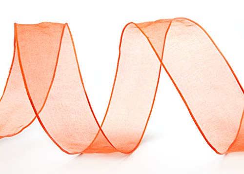 3 m x 40 mm Dekoband CHIFFON ORANGE Geschenkband Schleifenband transparent Organza mit formstabilen Kanten Premium Qualität Hochzeit Geburtstag Chiffonband einfarbig 3 m x 40 mm Dekoband CHIFFON ORANGE Geschenkband Schleifenband transparent Organza mit formstabilen Kanten Premium Qualität Hochzeit Geburtstag Chiffonband einfarbig von finemark