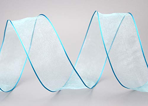 finemark 3 m x 40 mm Dekoband Chiffon TÜRKIS Geschenkband Schleifenband transparent Organza mit formstabilen Kanten Premium Qualität Hochzeit Geburtstag Chiffonband einfarbig finemark 3 m x 40 mm Dekoband Chiffon TÜRKIS Geschenkband Schleifenband transparent Organza mit formstabilen Kanten Premium Qualität Hochzeit Geburtstag Chiffonband einfarbig von finemark