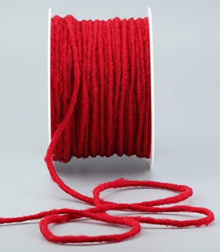 finemark 80 m x 3-4 mm Wollkordel ROT Wolldocht Kordel 100% Wolle Filzband Dekoband Schleifenband Geschenkband Filzkordel Wollschnur Wollband Bastelwolle finemark 80 m x 3-4 mm Wollkordel ROT Wolldocht Kordel 100% Wolle Filzband Dekoband Schleifenband Geschenkband Filzkordel Wollschnur Wollband Bastelwolle von finemark