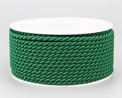 25 m x 4 mm Kordel DUNKELGRÜN Rolle Deko Drehkordel mit Glanz Schnur Grün gedreht Tannengrün Kordelband ohne Draht zum Dekorieren Basteln Annähen Dekokordel 25 m x 4 mm Kordel DUNKELGRÜN Rolle Deko Drehkordel mit Glanz Schnur Grün gedreht Tannengrün Kordelband ohne Draht zum Dekorieren Basteln Annähen Dekokordel von finemark