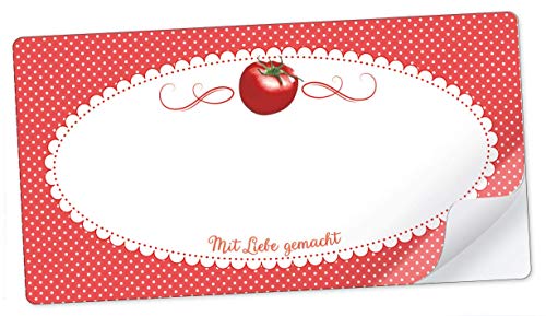 20 Sticker Rechteckig Rot TomateMit Liebe Gemacht Mit Freitextfeld Für Chutney, Kirschmarmelade, Sirup, Saft, Limonade U.V.M. Etiketten Format. 96 Mm X 50,8 Mm, Matt 20 Sticker Rechteckig Rot TomateMit Liebe Gemacht Mit Freitextfeld Für Chutney, Kirschmarmelade, Sirup, Saft, Limonade U.V.M. Etiketten Format. 96 Mm X 50,8 Mm, Matt von fioniony