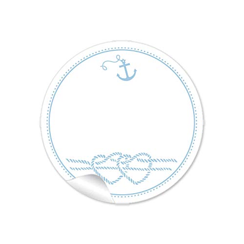 24 STICKER Freitextfeld Etiketten mit Anker Herz aus Tau im Maritim Look in Blau zum beschriften von Selbstgemachtes Briefen Geschenken Verpackungen zur Hochzeit, 4 cm, rund, matt 24 STICKER Freitextfeld Etiketten mit Anker Herz aus Tau im Maritim Look in Blau zum beschriften von Selbstgemachtes Briefen Geschenken Verpackungen zur Hochzeit, 4 cm, rund, matt von fioniony