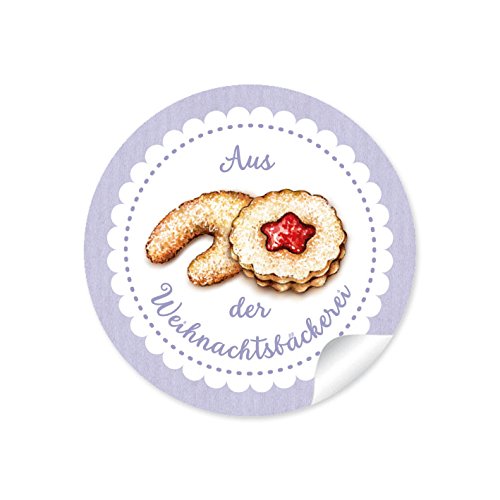 24 STICKER: "Aus der Weihnachtsbäckerei" 24 Edle Etiketten im "Retro-Vintage-Style" Weihnachtsplätzchen • für selbst gemachte Kekse zu Weihnachten • Aufkleber im Format 4 cm, rund, matt in Lila 24 STICKER: "Aus der Weihnachtsbäckerei" 24 Edle Etiketten im "Retro-Vintage-Style" Weihnachtsplätzchen • für selbst gemachte Kekse zu Weihnachten • Aufkleber im Format 4 cm, rund, matt in Lila von fioniony
