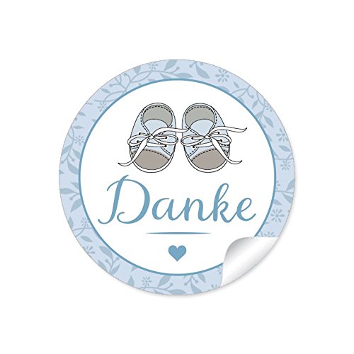24 STICKER: "Danke" 24 Etiketten mit Babyschühchen für einen Jungen in blau • Zur Danksagung für Gastgeschenke oder Tischdeko zur Taufe u.v.m. • Papieraufkleber/Etiketten: 4 cm, rund, matt 24 STICKER: "Danke" 24 Etiketten mit Babyschühchen für einen Jungen in blau • Zur Danksagung für Gastgeschenke oder Tischdeko zur Taufe u.v.m. • Papieraufkleber/Etiketten: 4 cm, rund, matt von fioniony