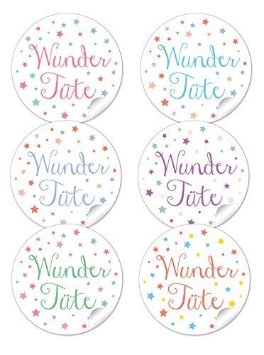 72 STICKER GEMISCHT: Selbstklebende bunt gemischte Geschenkaufkleber für Wundertüten zum Kindergeburtstag/Geburtstag als Überraschung für die Gäste/Gastgeschenk • Format 4 cm, rund, matt 72 STICKER GEMISCHT: Selbstklebende bunt gemischte Geschenkaufkleber für Wundertüten zum Kindergeburtstag/Geburtstag als Überraschung für die Gäste/Gastgeschenk • Format 4 cm, rund, matt von fioniony
