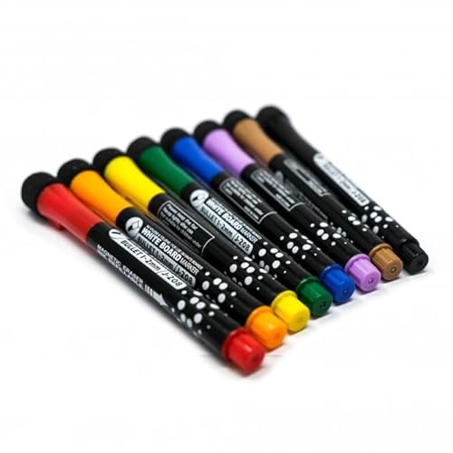 FIRST4MAGNETS Whiteboard-Marker, magnetisch, trocken abwischbar, bunt, 8 Stück FIRST4MAGNETS Whiteboard-Marker, magnetisch, trocken abwischbar, bunt, 8 Stück von first4magnets