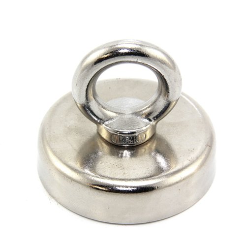 First4magnets F4MB60M8-EYE-1 60mm Dia N42 spannen Neodymmagneten mit M8 Öse-139kg ziehen, Metall, Silver, 25 x 10 x 3 cm First4magnets F4MB60M8-EYE-1 60mm Dia N42 spannen Neodymmagneten mit M8 Öse-139kg ziehen, Metall, Silver, 25 x 10 x 3 cm von first4magnets