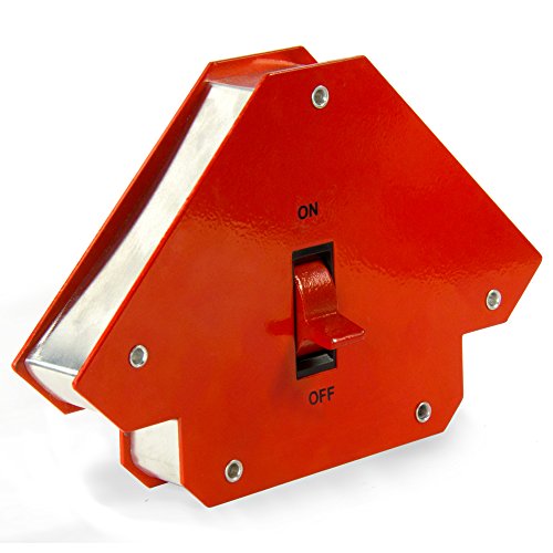 Großer Schaltbarer Multi - Winkel - Schweißmagnet zum Halten von Eisenblättern und Röhrchen - 45 ° x 90 ° x 135 ° - 24kg Zug Großer Schaltbarer Multi - Winkel - Schweißmagnet zum Halten von Eisenblättern und Röhrchen - 45 ° x 90 ° x 135 ° - 24kg Zug von first4magnets