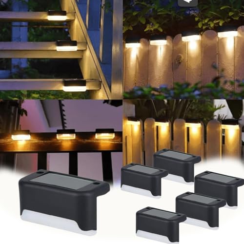 fjaldjfu linory lights Solflare der warmen Solarbeleuchtung, Selbstklebende Solarlampen für außen, LED-Beleuchtung Gartenlichter für Außentreppe, Stufen, Zaun, Garten, Hof, Terrasse, Dachrinne (6pcs) fjaldjfu linory lights Solflare der warmen Solarbeleuchtung, Selbstklebende Solarlampen für außen, LED-Beleuchtung Gartenlichter für Außentreppe, Stufen, Zaun, Garten, Hof, Terrasse, Dachrinne (6pcs) von fjaldjfu