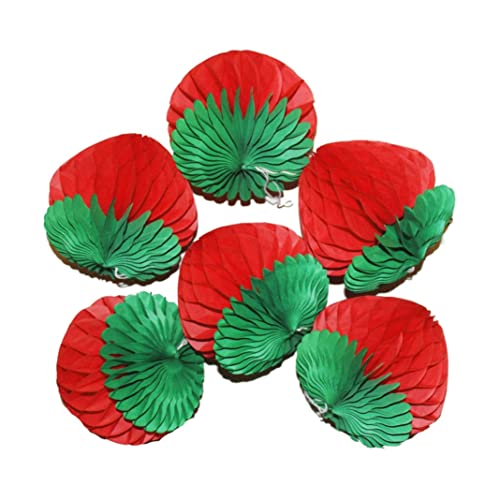 6 -Zoll -Papier -Erdbeerdekorationen, Papierwabenkugeln, Waben Erdbeerkugeln Blume Hanging Wall Decoration Party Hochzeits Geburtstag Babyparty 6pcs 6 -Zoll -Papier -Erdbeerdekorationen, Papierwabenkugeln, Waben Erdbeerkugeln Blume Hanging Wall Decoration Party Hochzeits Geburtstag Babyparty 6pcs von fkngcp