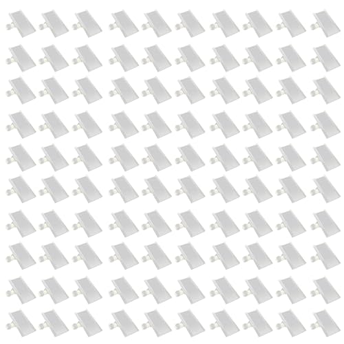 Drahtregalbezeichnungshalter, 100pcs Clear Plastic Basket Labels Clip an, starke und einfach Drahtregalbezeichnungshalter, 100pcs Clear Plastic Basket Labels Clip an, starke und einfach von fkngcp