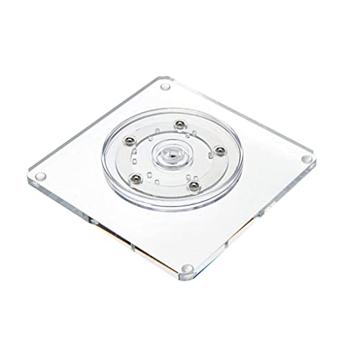 Kuchen-Plattenspieler-Keks-Keks-Dekorieren von Schwenkständer Acryl klar mit Anti-Schlupf-Silikonmatte Zucker Cupcakesilicon Matte von fkngcp