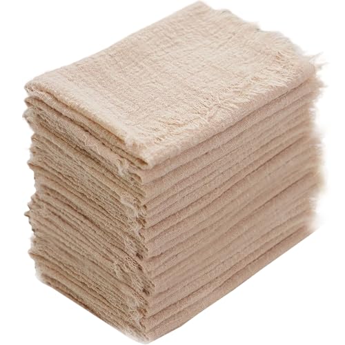 fkngcp 50pcs Stoffservietten, 12, 6 x 12, 6 Zoll Baumwolltuch Abendessen Servietten, leicht wiederverwendbares Abendessen für Hochzeiten, Hotels, Restaurants, Bankette und Cocktailparties von fkngcp