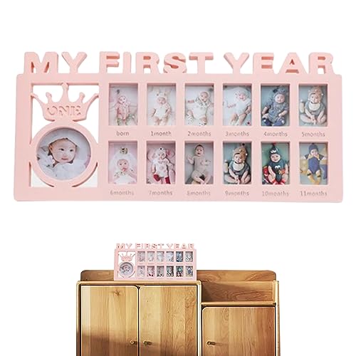 fkngcp Mein erstes Jahr Bilderrahmen 12 Monate Neues Baby Fotorahmen Baby 12 Bildcollage Meilenstein für Fotoerinnerungen Duschgeschenkalbum fkngcp Mein erstes Jahr Bilderrahmen 12 Monate Neues Baby Fotorahmen Baby 12 Bildcollage Meilenstein für Fotoerinnerungen Duschgeschenkalbum von fkngcp