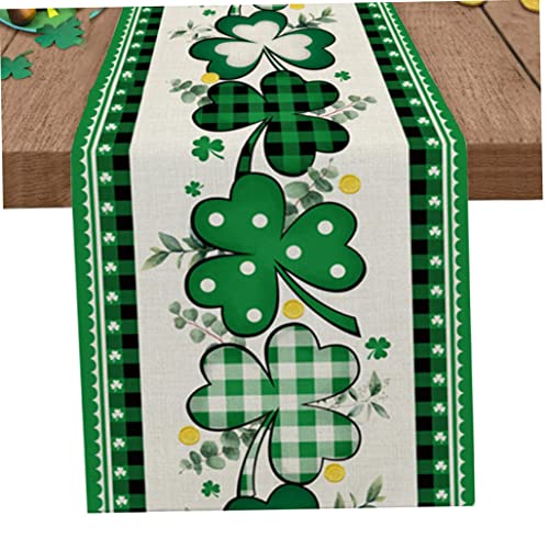 fkngcp St. Patrick's Day Table Runner Green Shamrock Tischläufer Dekor für irische Party Gunst fkngcp St. Patrick's Day Table Runner Green Shamrock Tischläufer Dekor für irische Party Gunst von fkngcp