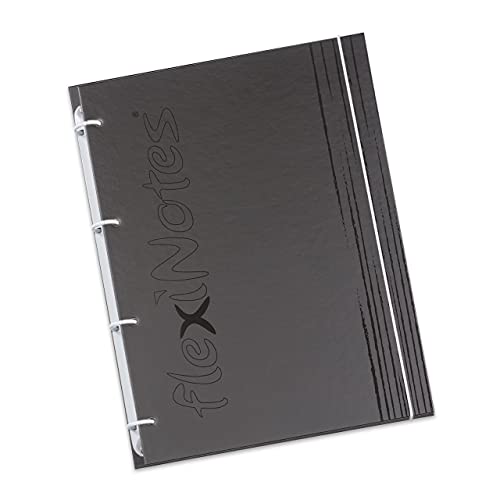 flexiNotes NOTIZBUCH A5, Typ: fN Black, Weiß, 75 Blatt kariert - Ring S flexiNotes NOTIZBUCH A5, Typ: fN Black, Weiß, 75 Blatt kariert - Ring S von flexiNotes