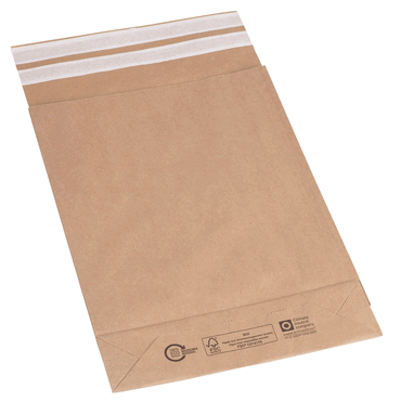 flexiPAK Faltentaschen - 300x80x430+110 mm Boden o. Fenster 300 Stück von flexiPAK