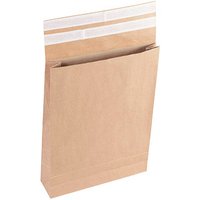 flexiPAK Faltentaschen classic Doppelfixverschluss ca. DIN D4 ohne Fenster braun mit 5,0 cm Falte, 300 St. flexiPAK Faltentaschen classic Doppelfixverschluss ca. DIN D4 ohne Fenster braun mit 5,0 cm Falte, 300 St. von flexiPAK