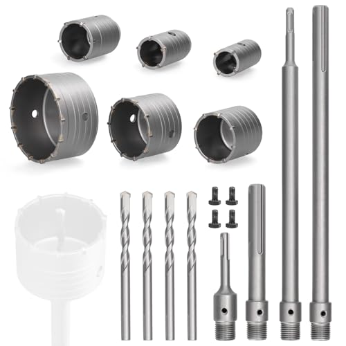 FLEXMAN 16Pcs Lochsäge Kit, Leichtmetall Lochschneiderlöcher Öffner mit 6 Ppcs Elektrischen Hammerbohrbits, Öffnen von Hohlbohrbits Klimaanlage Klimaanlagenloch Loch Lochwerkzeug FLEXMAN 16Pcs Lochsäge Kit, Leichtmetall Lochschneiderlöcher Öffner mit 6 Ppcs Elektrischen Hammerbohrbits, Öffnen von Hohlbohrbits Klimaanlage Klimaanlagenloch Loch Lochwerkzeug von flexman