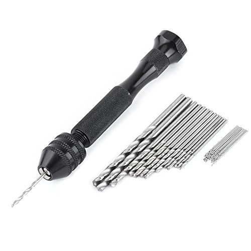 FLEXMAN 25 Stück Handbohrer, Handbohrmaschine für Schmuckherstellung mit 25 HSS Bohrer, Handbohranleitung für Holz, Plastik, Gummi FLEXMAN 25 Stück Handbohrer, Handbohrmaschine für Schmuckherstellung mit 25 HSS Bohrer, Handbohranleitung für Holz, Plastik, Gummi von flexman