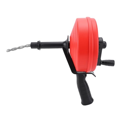 FLEXMAN Drain Auger, Sowohl Manuelle Als Auch Bohrmodi Sanitär Drain Drain Schlangenschnecke Clog Entferner für Toilettenküchenbad 1/2~3 Zoll Rohre (10 m Frühling) von flexman