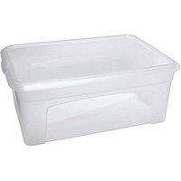 flink & sauber Aufbewahrungsbox 10,0 l transparent 38,0 x 26,0 x 14,0 cm von flink & sauber