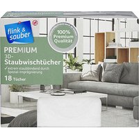 flink & sauber PREMIUM 3D Staubfangtücher Polyester, 18 Tücher von flink & sauber