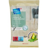 flink & sauber Parkett & Laminat Feuchte Bodentücher Mikrofaser, 16 Tücher von flink & sauber