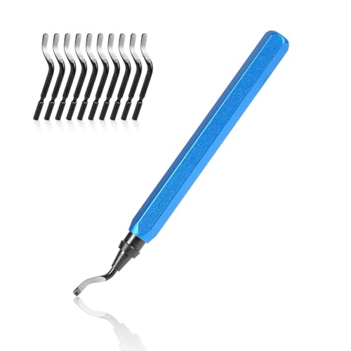 Entgratwerkzeug flintronic Entgrater Werkzeug Universal, Metallgriff Handentgrater mit 10 Stück Ersatzklingen, 360° Rotierender Klinge Schneidwerkzeug für 3D Drucker, Kunststoff, Aluminium Entgratwerkzeug flintronic Entgrater Werkzeug Universal, Metallgriff Handentgrater mit 10 Stück Ersatzklingen, 360° Rotierender Klinge Schneidwerkzeug für 3D Drucker, Kunststoff, Aluminium von flintronic