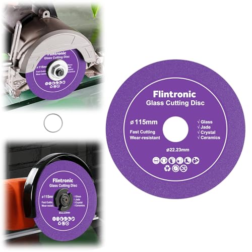 Flintronic 1 Stück Diamanttrennscheibe, Ø115mm x 15mm Glas-Trennscheibe, 22.23mm Innere-Glasschneidescheibe, Glass Cutting Disc, Diamantsägeblatt-Geschnittenes, für glas Keramik Keramikfliesen(Lila) Flintronic 1 Stück Diamanttrennscheibe, Ø115mm x 15mm Glas-Trennscheibe, 22.23mm Innere-Glasschneidescheibe, Glass Cutting Disc, Diamantsägeblatt-Geschnittenes, für glas Keramik Keramikfliesen(Lila) von flintronic